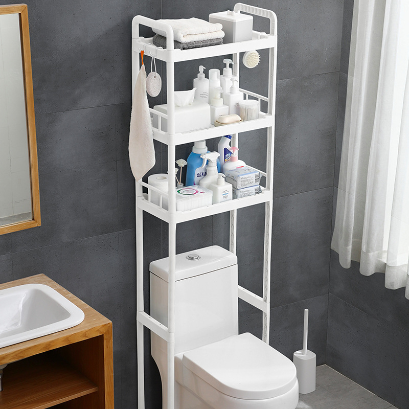 Bathroom Toilet Storage Rack Wall-Mounted Toilet Bath Bathroom Washbasin Rack Floor-Standing Bathroom Storage Rack