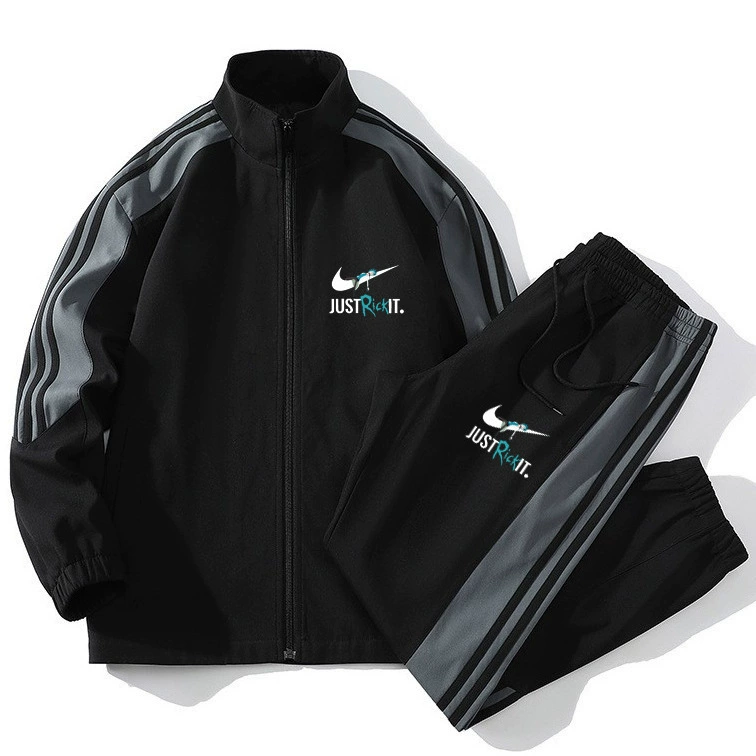 Мужской спортивный костюм-двойка (куртка с воротником-стойкой и брюки) на весну-осень, в наличии