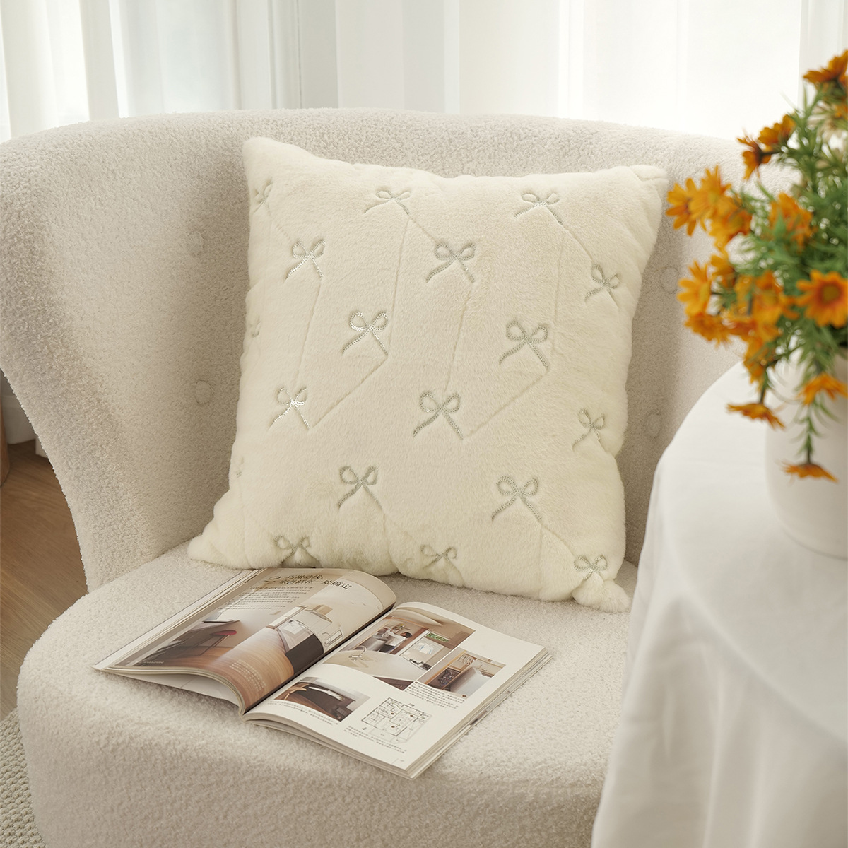 Amazon mini arco de almohada cubierta general de lujo ligero contra la cintura de almohada cubierta de almohada de peluche TEMU