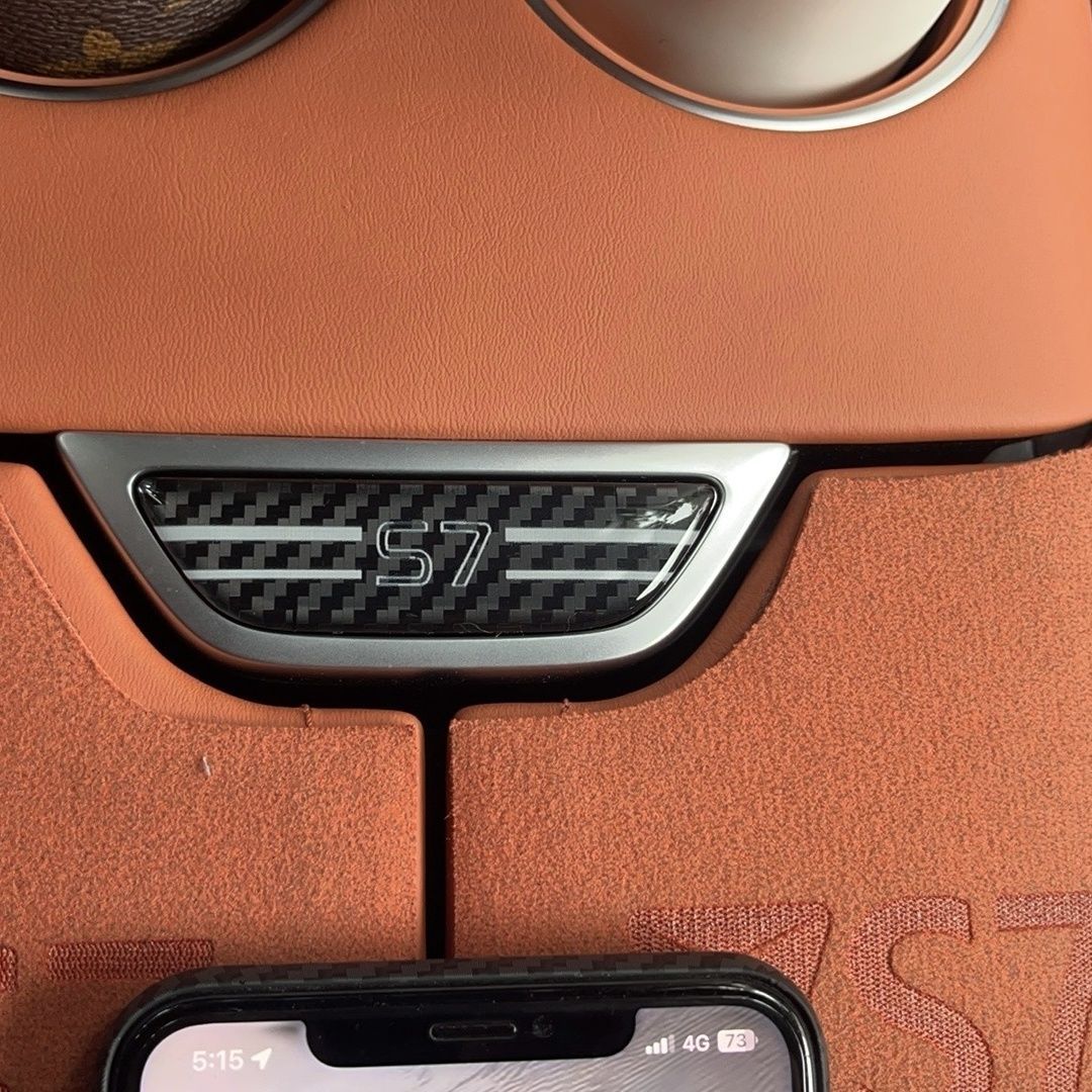 Suitable for Deep Blue S7S07 Armrest Box Button Protection Sticker, Anti-Scratch Protective Sticker, Carbon Fiber Resin Interior Protection Sticker