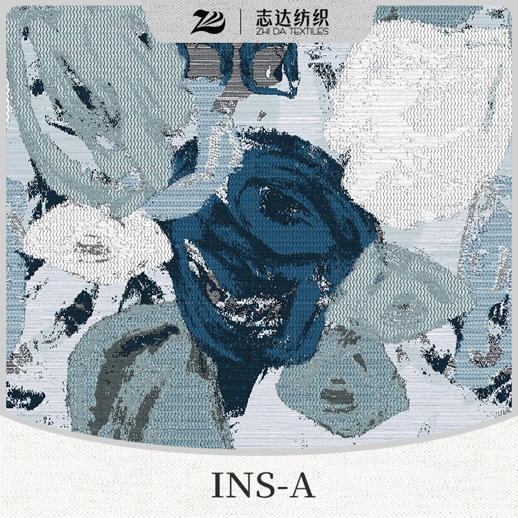 几何民族纹样极简花布抱枕装饰面料INS-A/B/C