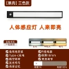 Three colors [aluminum shell black] 1cm thick dual sensor + constant light + dimming + brightness adjustment