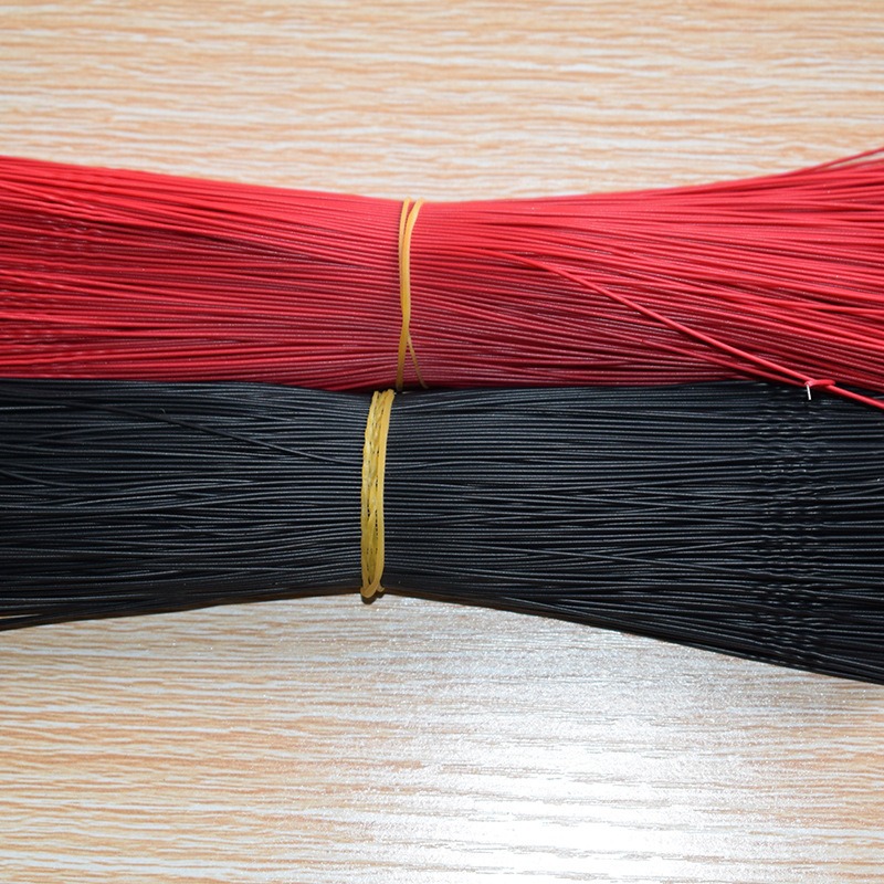 Black and Red 20cm Long 1mm Outer Diameter Double-Ended Tinned Digital Wire Wire Connecting Wire Toy Accessories Export Aliexpress