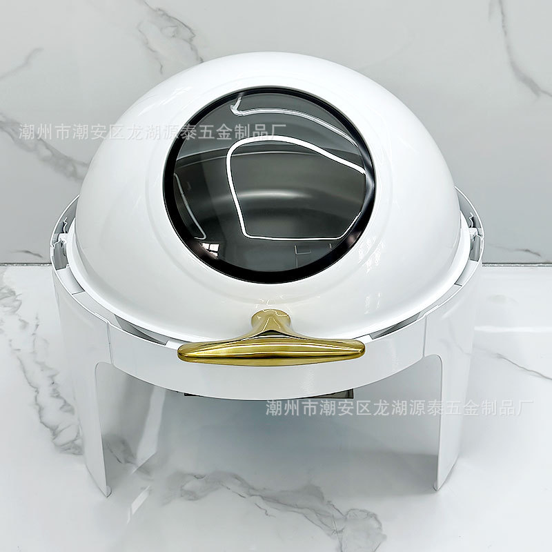 Acero inoxidable blanco full flap cocina de buffet hotel aislamiento buffet cocina rectangular redonda calefacción de desayuno visible