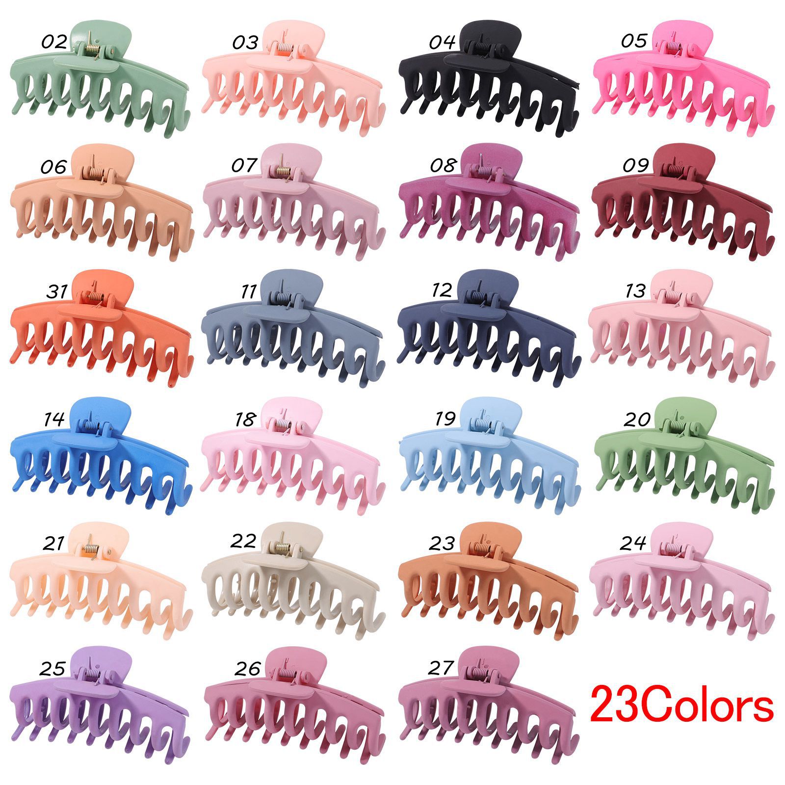 Fashion Solid Color Arylic Hair Claws display picture 1