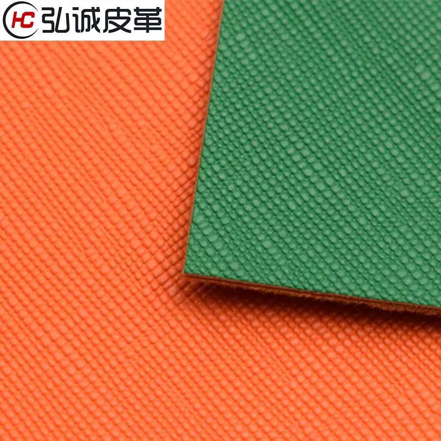 环保PU皮革经典十字纹K122鞋箱包料合成革人造革现货批发工厂直销