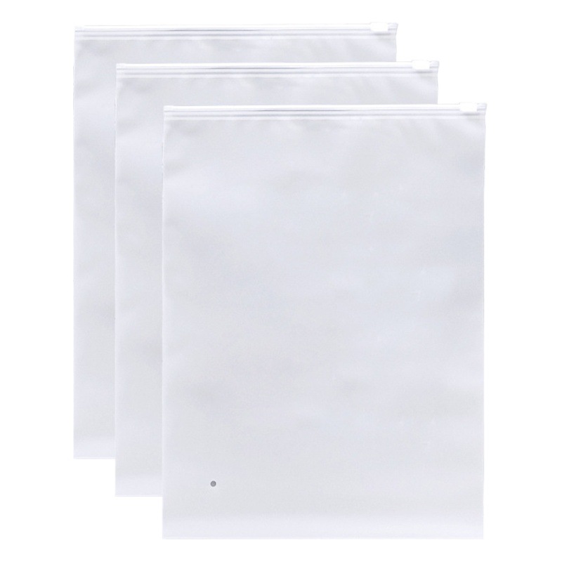 Bolsa de cremallera de ropa suéter esmerilado transparente ropa de manga corta bolsa de embalaje de plástico pantalones bolsa de ziplock bolsa de plástico de embalaje