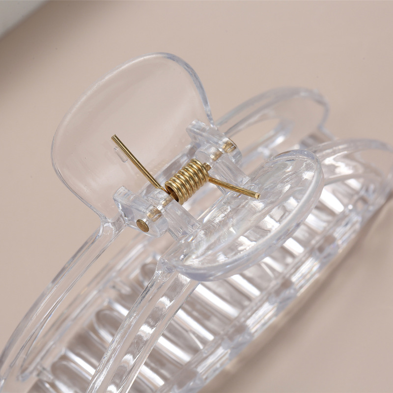 大きいサイズの透明なつかみのシンプルな女性の四角形のサメのヘアピンのdiyクリームゴムの部品の材料は卸売りを包みます。|undefined