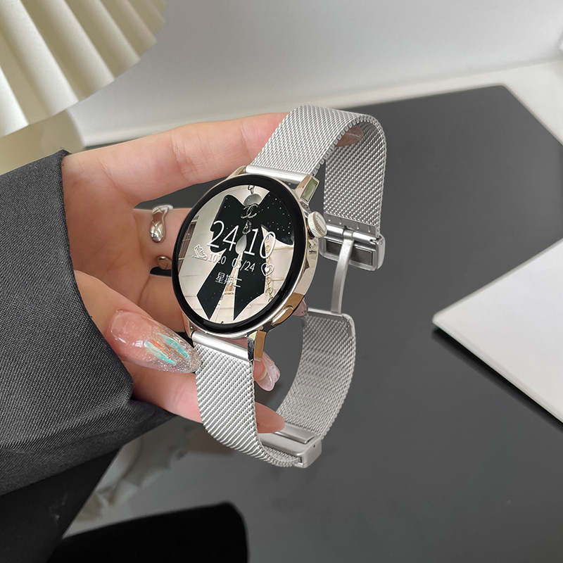 Metal folding magnetic closure-silver