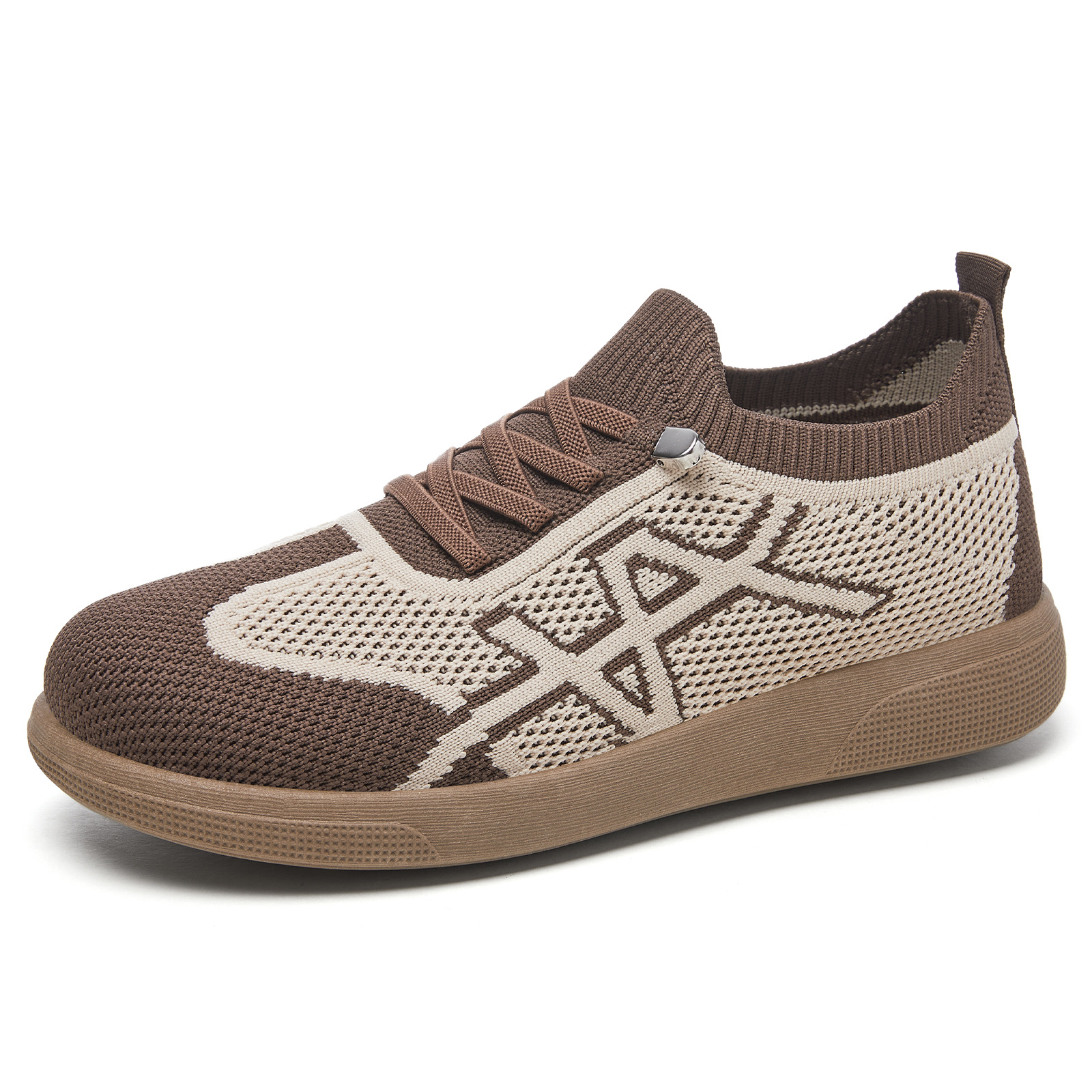 Zapatos de mujer primavera y verano transpirables zapatos casuales zapatos de entrenamiento textiles de moda universal zapatos de madres con suela suave un zapato cómodo