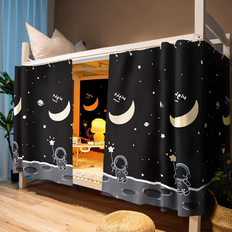 Затемняющая занавеска для кровати в студенческом общежитии для двухъярусных кроватей, универсальная занавеска для кровати, занавеска под столом в общежитии, занавеска для одного человека.