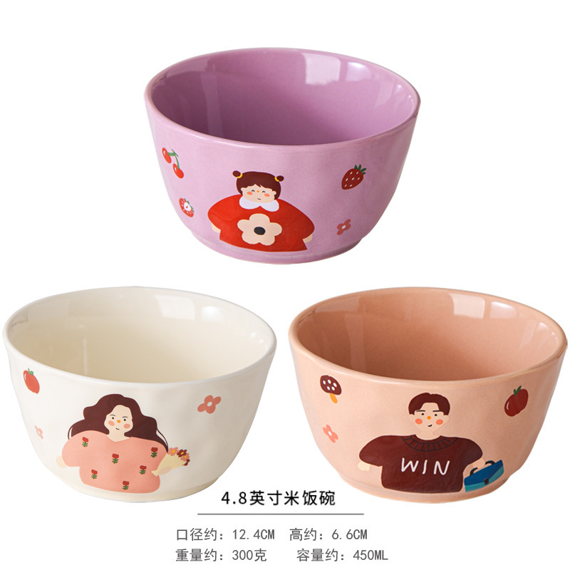 家庭用高見えかわいい親子2025年新作一人用特別カラー丼、特に見栄えの良い陶器|undefined