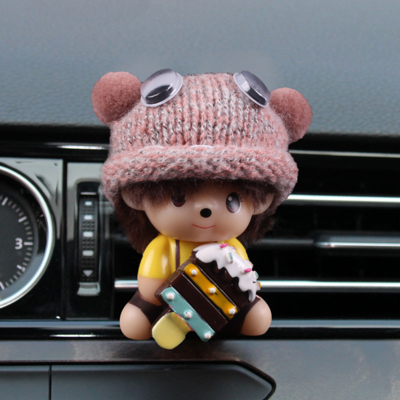 Cute pareja de dibujos animados accesorios de automóviles ventilación perfume aire acondicionado perfume accesorios de automóviles accesorios de automóviles mujeres