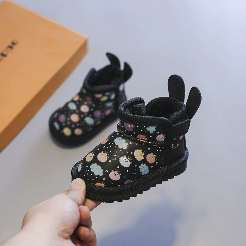 Children's demi-season shoes, footwear for early age, warm low boots, soft sole
