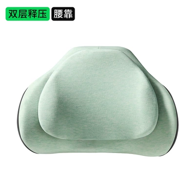Waist support, headrest lumbar support factory wholesale - turquoise-green-double-layer-decompression-7a-antibacterial-ordinary-lumbar-support