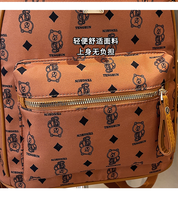 A cute little bear backpack for female college students in 2025, a new fashionable and trendy backpack with a large capacity Application Scenario