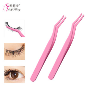 9.9cm non-viscose eyelash tweezers auxiliary device stainless steel eyelash perm eyelash remover eyelash curler beauty tools