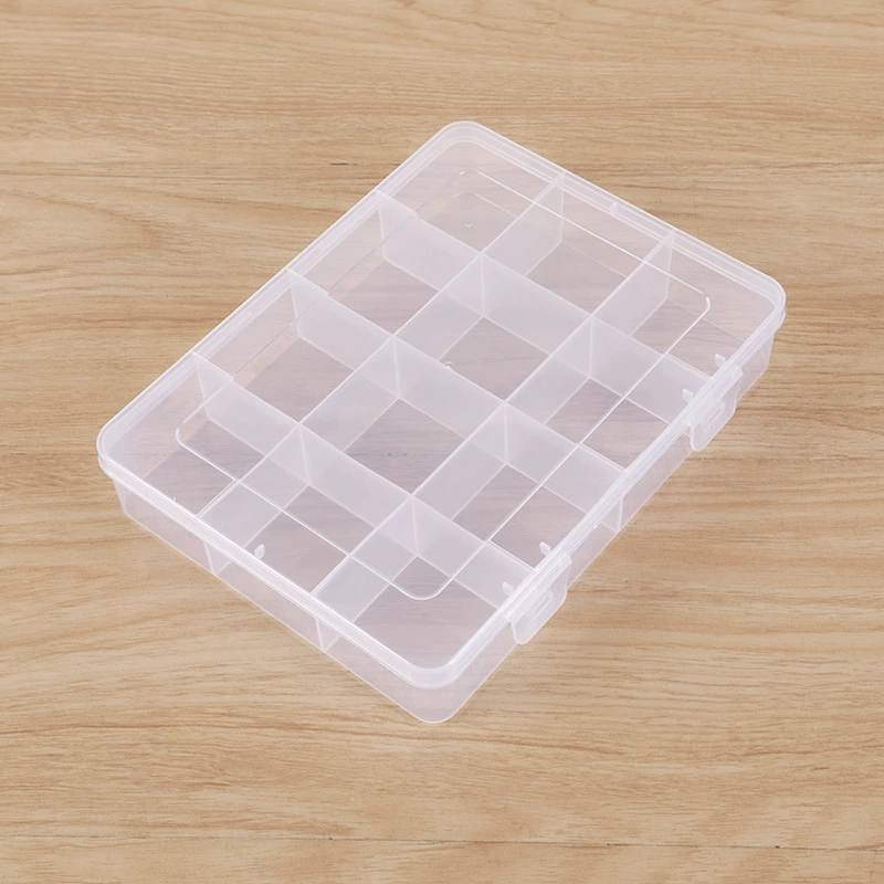 Средний 12 сеток фиксированный прозрачный пластиковый органайзер для хранения резинка ювелирные изделия детали игрушек ящик для хранения дисплея инструмента