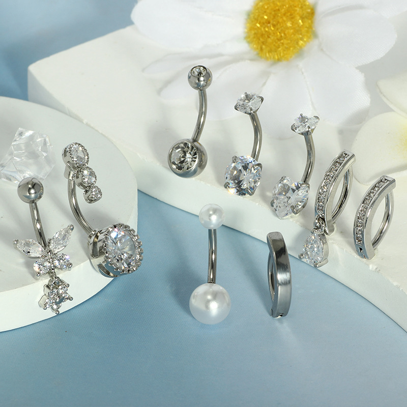 Pointed titanium steel lip stud product view