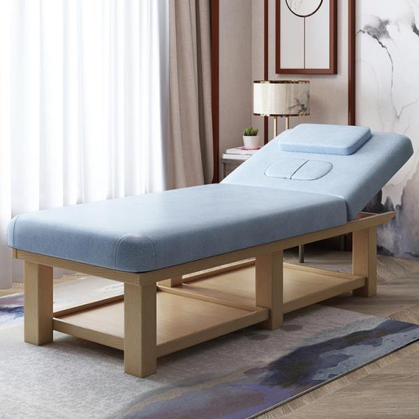 Fábrica directa cama de belleza de madera sólida sala de belleza multifuncional con agujeros de moxibustión cama de fisioterapia cama de masaje de belleza cama de masaje image 12