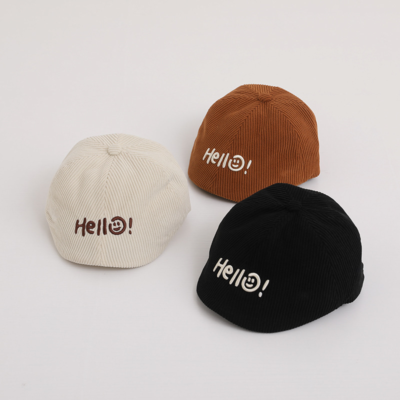 Sombreros infantiles primavera y otoño casuales versátiles boinas bebés retro sombrero de avance para niños sombreros de sombra de la tendencia