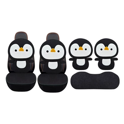 cushion for all seasons, cute cartoon, Four Seasons Pad - full-7-piece-set-black-penguin-default-item