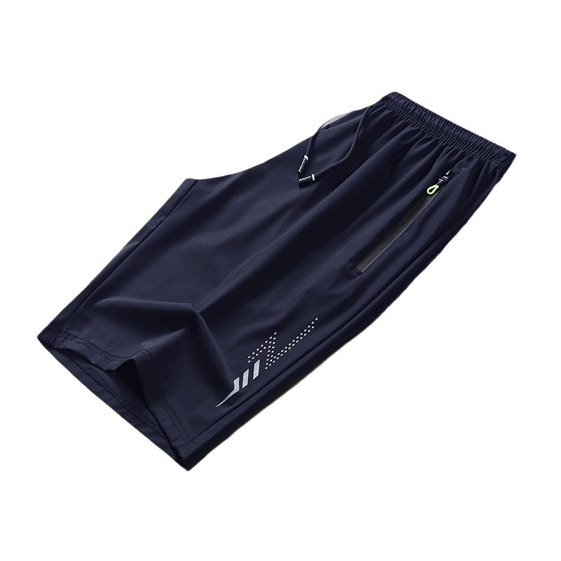 Verano hielo pantalones cortos de tamaño grande hombre delgados pantalones deportivos sueltos running casual pantalones rápidos al por mayor