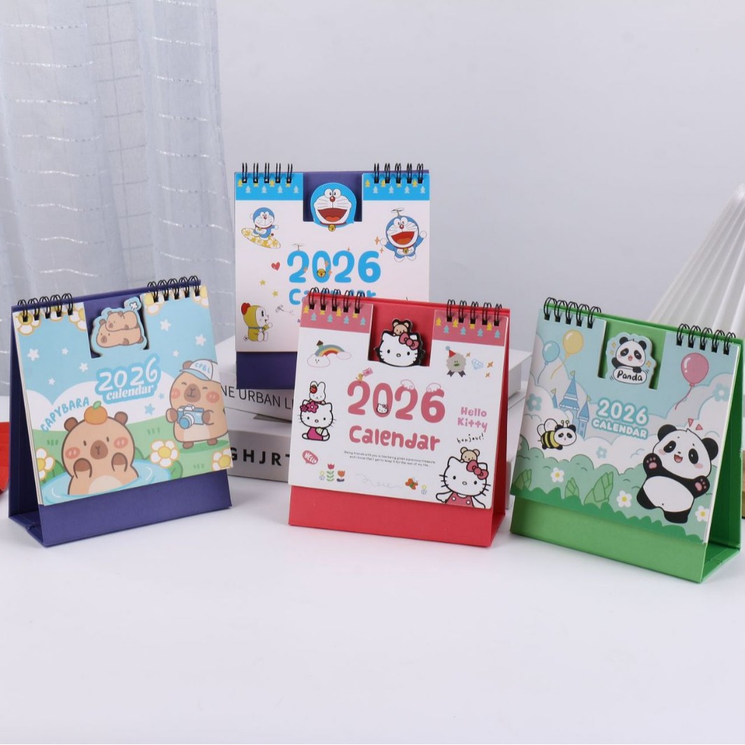 2026年新款台历卡通台历异形台历厂家印刷厂家制作