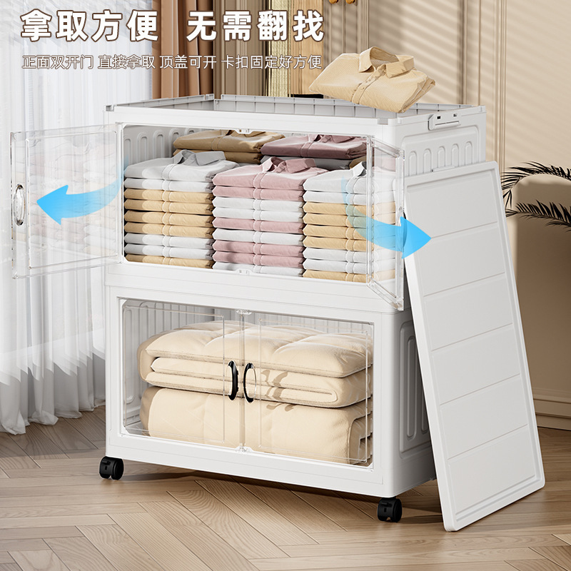 収納ボックスは家庭用服を収納しています。|undefined