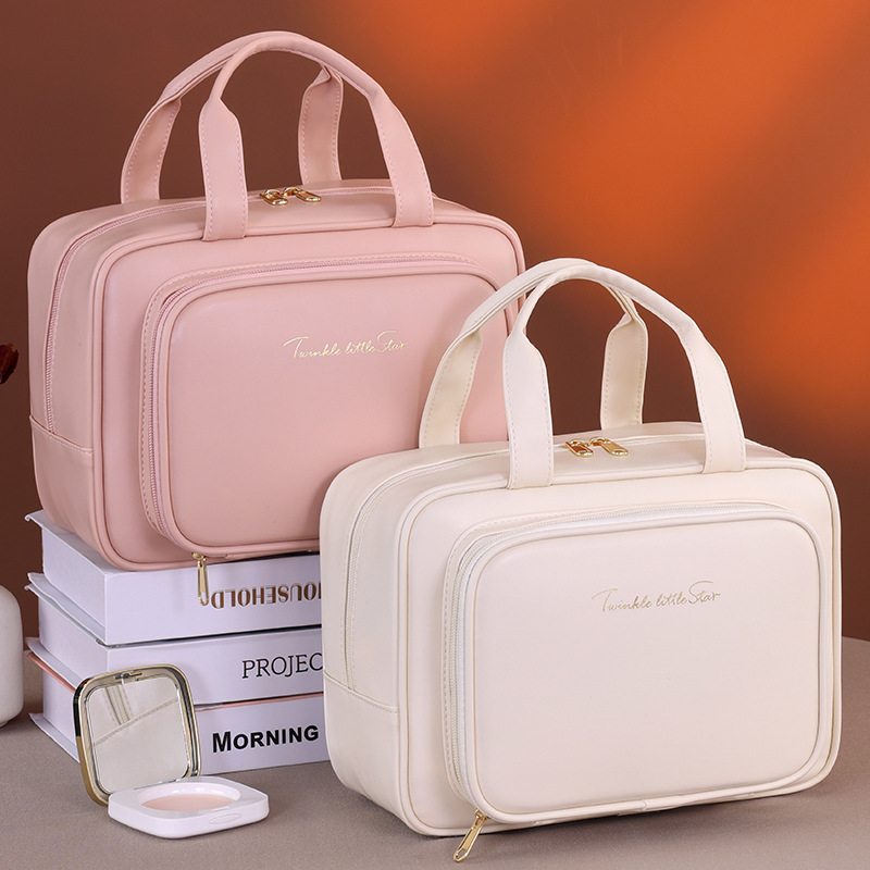 Bagas de almacenamiento de gran capacidad de división de alta calidad, bolsas de maquillaje portátiles, bolsas de almacenamiento de maquillaje portátiles, bolsas de lavado