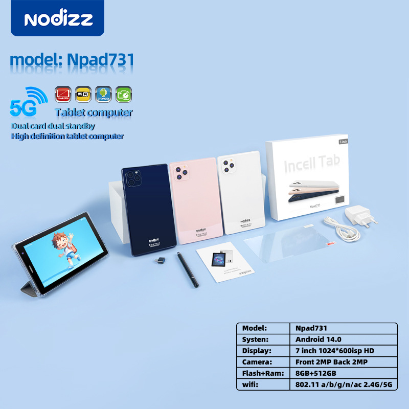 Npad731 Tablet Computer 10.1inch Large Screen 3g Calling 5Gwifi Android Card-Insertable Touch Screen Table Pad