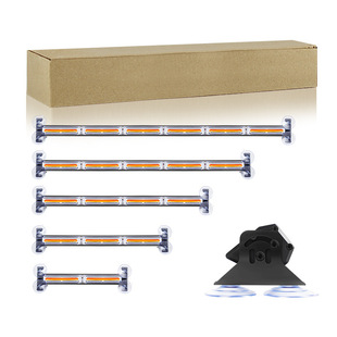 COB single row bar light car strip light truck truck windshield warning light LED burst