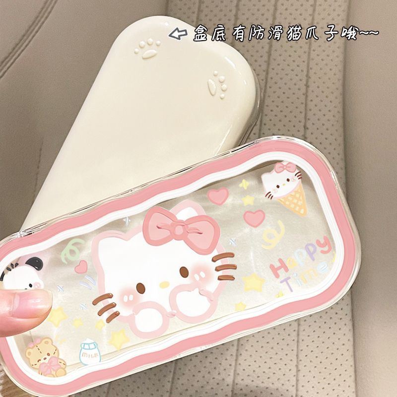 Estuche para gafas moderno con un toque de alta gama, diseño ondulado y bonito, estuche transparente portátil para gafas, estuche para gafas de miopía, estuche para gafas infantiles.