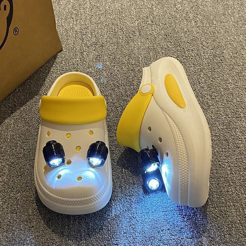国境を越えた卸売多機能屋外軽量防水 LED ライト充電式下駄ライトハイキング警告フラッシュ靴ライト|undefined