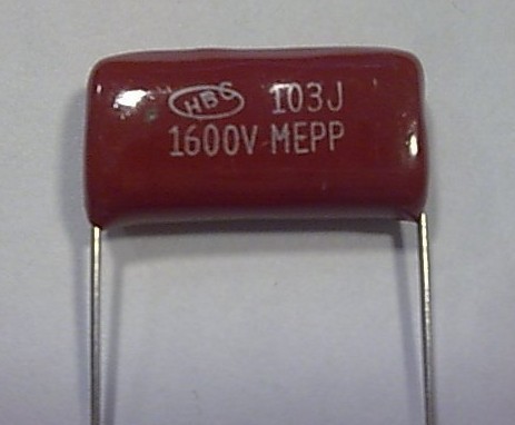 正品优质逆程电容CBB81电容 1600V103J (0.01uf ) 脚距P15mm~