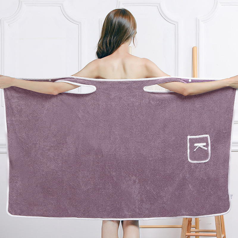 Wholesale adult wearable bath towel suspenders wrapped breast bath skirt bathrobe women sexy bath towel thicker than cotton absorbent Wholesale adult wearable bath towel suspenders wrapped breast bath skirt bathrobe women sexy bath towel thicker than cotton absorbent