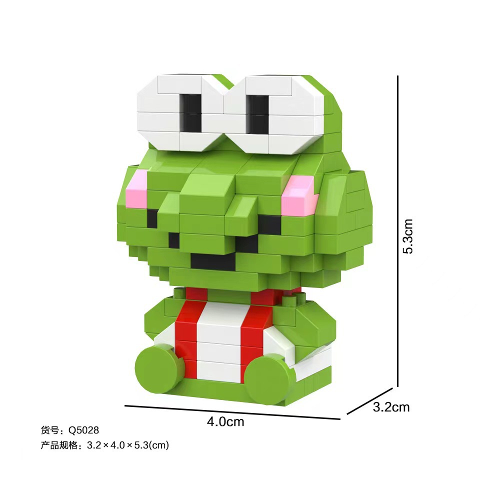 Cross-Border Micro Particle Building Blocks Children's Cartoon Character Educational Assembly Blocks Blind Box Stress Relief Toy Figure Wholesale