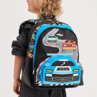 Australian Smiggle Blue Racing School Bag Kindergarten First Grade Children Decompression Backpack Student Backpack