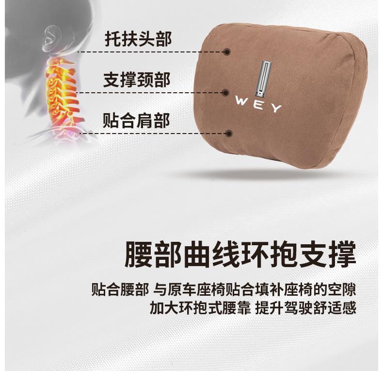 Suitable for Wei Brand Headrest Blue Mountain Alpine Mocha Latte Vv7Vv6Vv5P8S Class Maybach Pillow Lumbar Pillow