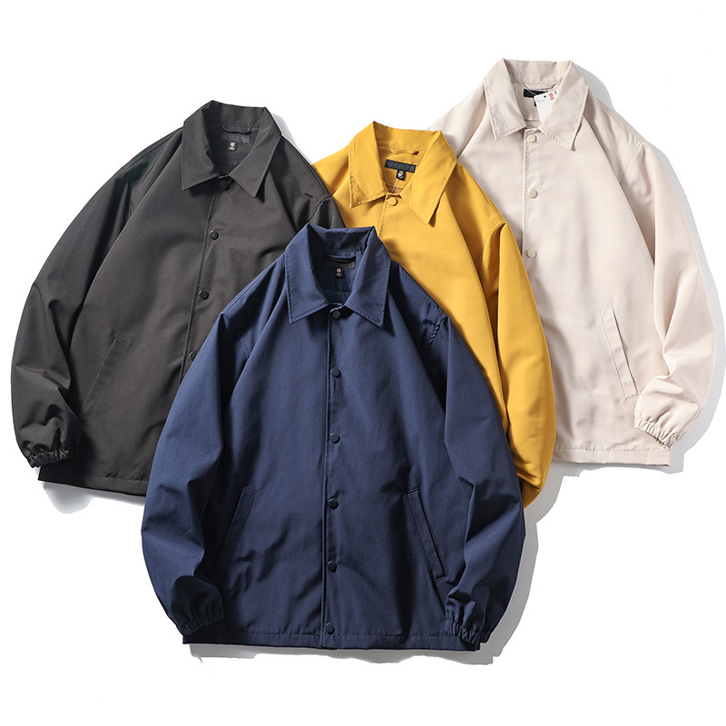 Excellent Quality! Japanese Style Style! Japanese Style Autumn Men's Fashion Coach Jacket Loose Casual Couple Jacket Excellent Quality! Japanese Style Style! Japanese Style Autumn Men's Fashion Coach Jacket Loose Casual Couple Jacket