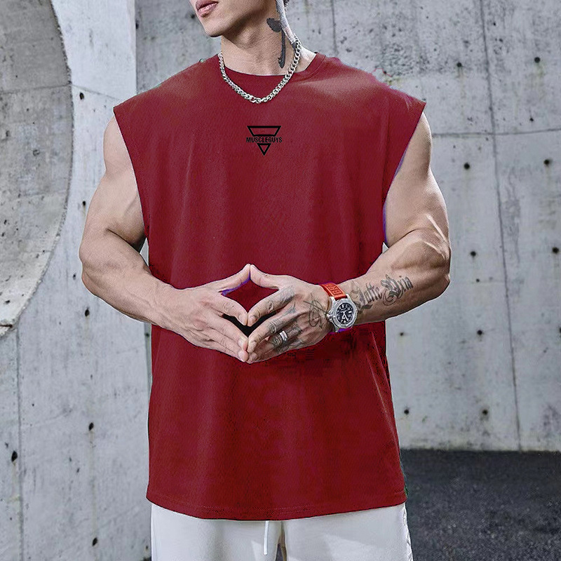 Chaleco de fitness deportivo americano de secado rápido transpirable baloncesto entrenamiento sin mangas chaleco culturismo entrenamiento muscular ropa de entrenamiento