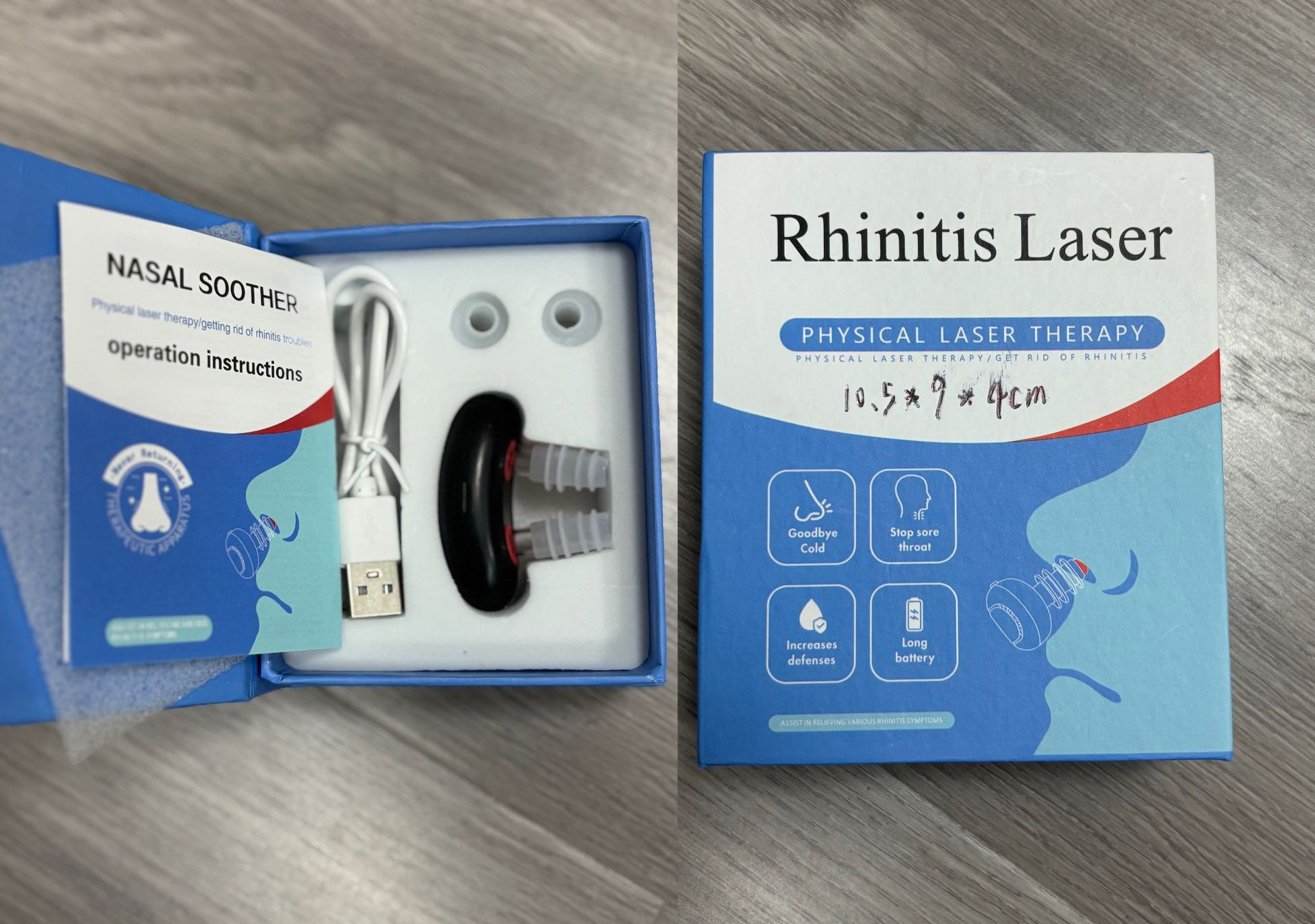 Dispositivo de relajación nasal infrarroja inteligente de fuente para rinitis crónica alérgica dispositivo de rinitis infrarroja relajación nasal portátil