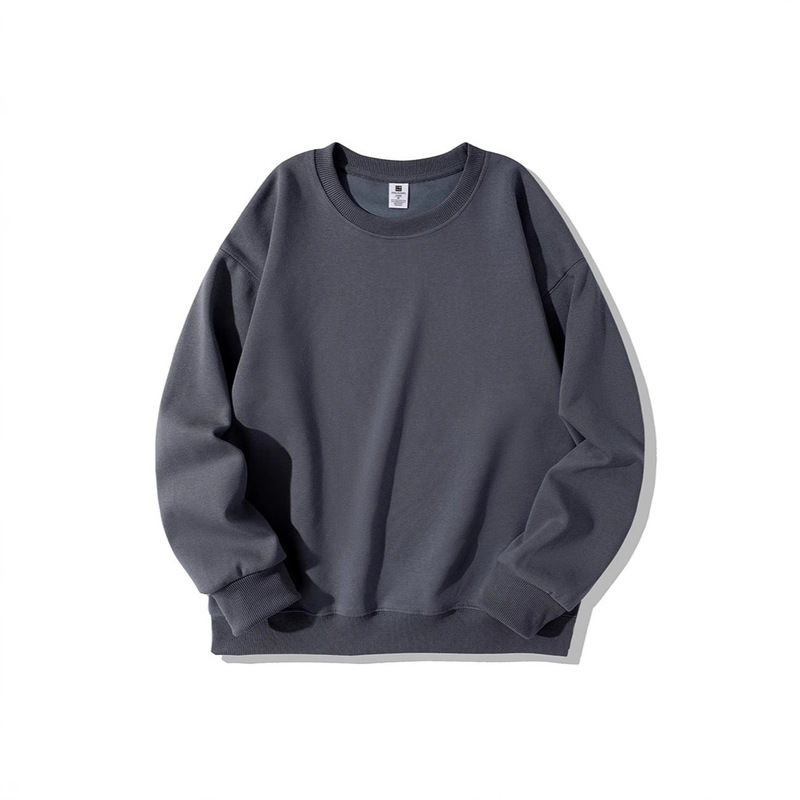 420g Heavyweight Sweatshirt for Men, Autumn and Winter, Round Neck, Cotton, Loose Fit, Long Sleeve, Solid Color, Casual Sports, Large Size, Thickened Base Layer Shirt 420g Heavyweight Sweatshirt for Men, Autumn and Winter, Round Neck, Cotton, Loose Fit, Long Sleeve, Solid Color, Casual Sports, Large Size, Thickened Base Layer Shirt