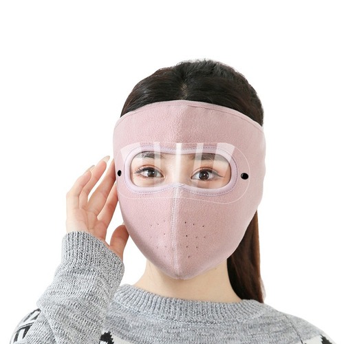 Winter Warmth Full-Face Mask with Goggles, Thick Face Mask for Cold Wind Protection, Outdoor Cycling, Electric Scooter Face and Ear Wind Shield
