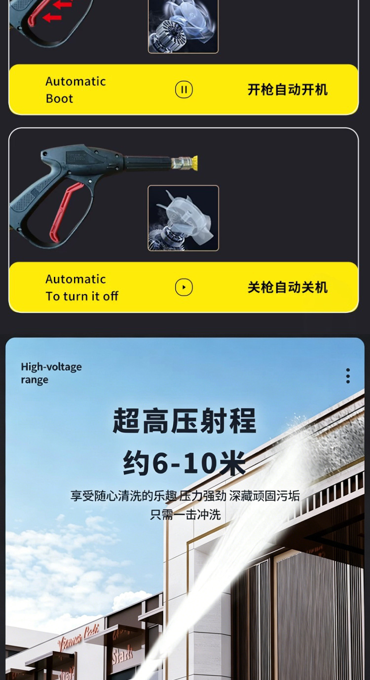 26 New Models of Installation-Free Car Washing Machines, High-Pressure Water Guns, Household 220V Portable Cleaning Machines, High-Power Floor Cleaning and Car Washing Machines