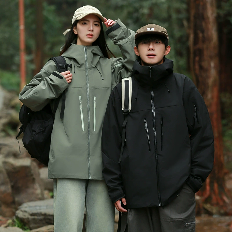 Открытый однослойный жесткий корпус куртка пара весна и лето новая трехзащитная наружная ветрозащитная водонепроницаемая куртка функция альпинистская одежда