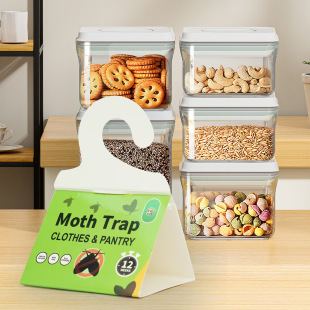Cross-Border Moth Trap Household Moth Trap Rice Moth Clothes Moth Sticker Small Flying Insect Physical Flying Insect Trap