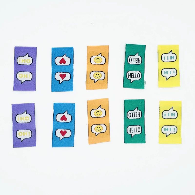 Бесплатная доставка цветная этикетка 4x2cm складная одежда перчатки ткацкая этикетка для одежды воротник шапка универсальная декоративная этикетка