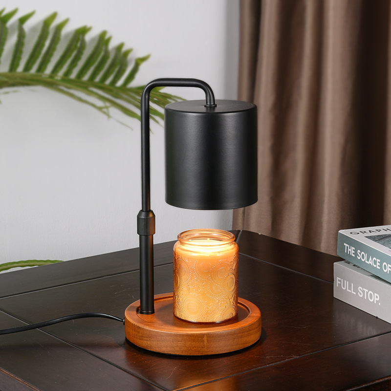 Lily of the valley wax-melting lamp, wooden aromatherapy lamp, extendable, adjustable, timing wax-melting lamp, warm lamp, Hong Kong, Korea wax-melting lamp