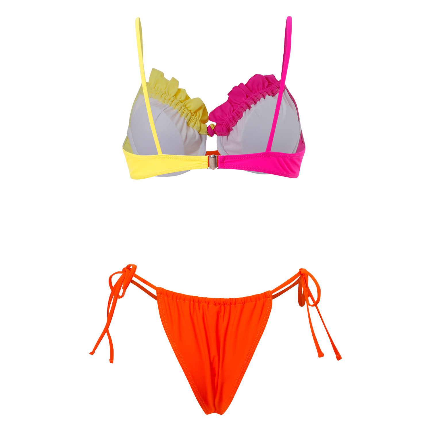 Mujeres Multicolor Juego De 2 Piezas Bikinis Traje De Baño display picture 10